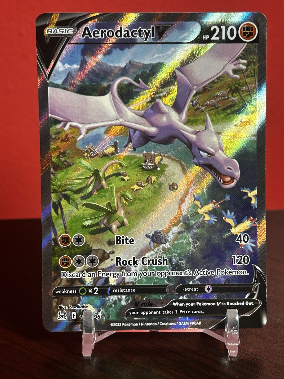 Aerodactyl V (Alternate Full Art) 180/196 Swsh11: Lost Origin Holo LP-NM PICS