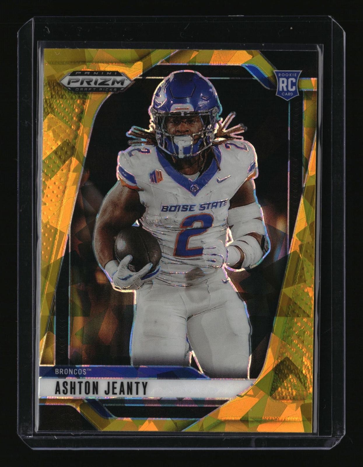 Ashton Jeanty Panini Prizm Draft Picks #13 Gold Ice