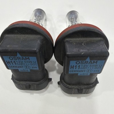 2x Osram / Sylvania Halogen Long Life Bright Head Lamp Light Bulb H11/64211L NEW