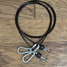 Juego de 2 cables de latón Bowflex 56" OEM Blaze Power Pro Ultimate con clips ENVÍO GRATUITO
