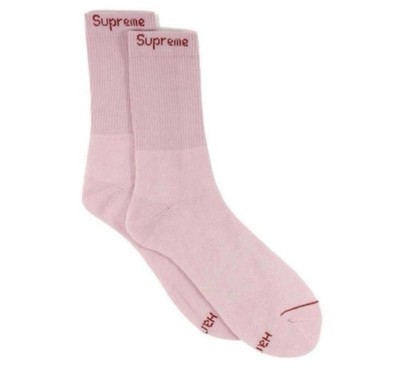 新品Supreme Hanes pink socks 4PACK 810207_01.jpg.jpeg