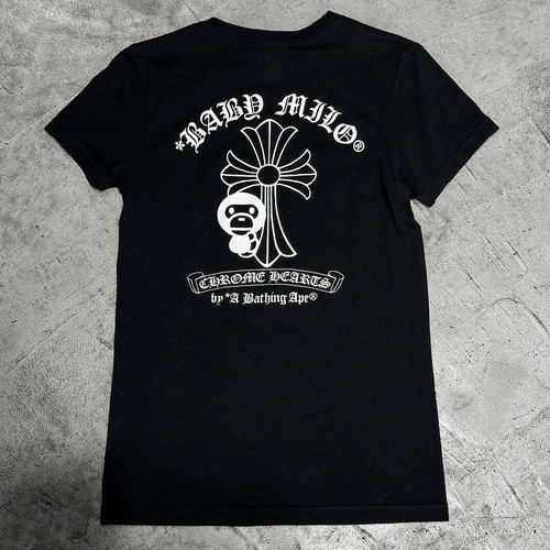 CHROME HEARTS A BATHING APE BABY MILO HORSESHOE SS TE… - Gem