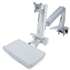StarTech Sit-Stand Monitor Arm Keyboard Tray Desk Mount Sit-Stand Workstation up