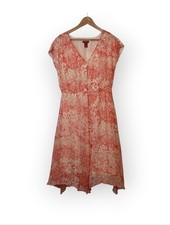 Sundance Avonlea Silk Asymmetrical Boho Floral Silk Dress Women’s Size 10