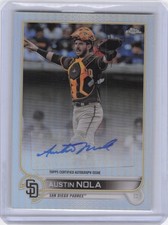 2022 Topps Chrome Update #AC-AN Austin Nola Autographs
