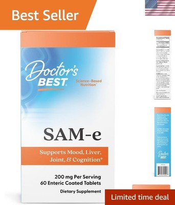 Boost Mood and Joint Health - Doctor s Best SAM e 400mg 60 Tablets