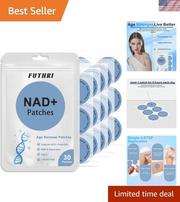 All-Day Wear NAD+ Patches - 30   Patches for Healthy Aging & Energy