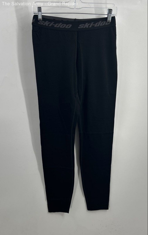 Ski-Doo Womens Black Merino Wool Blend Long Johns Base Layer Bottom Size S