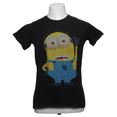 Universal Studios, T-shirt, Größe: S, Schwarz/Gelb/Blau, Baumwolle, Print #GiE
