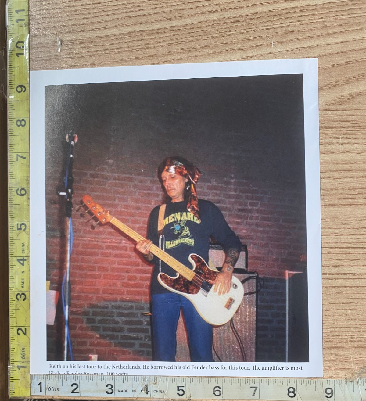 Keith Ferguson On Stage Netherlands Concert Scene Book Photograph