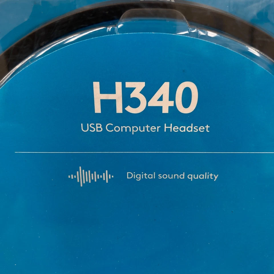 Logitech H340 Stereo Wired Over Ear Headphones Noise-Cancelling Mic New Sealed - Image 2 of 4