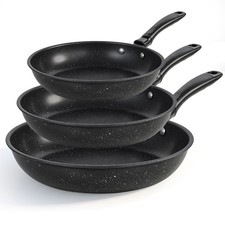 Pfanne Induktion 20/24/28 cm Bratpfanne Pfannenset Antihaft für alle Herdarten