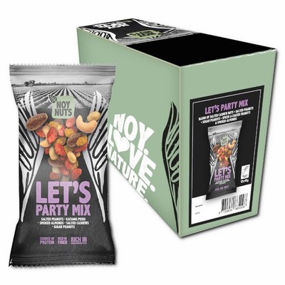 (28,26 /1kg) NoyNuts Lets Party Mix, Nussmischung, 12 Beutel je 45g
