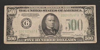 Series 1934 A $500 Federal Reserve Note (Chicago) | VERY FINE to CHOICE VF