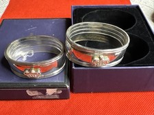 Vintage Silver Plated Napkin Rings Holders &ldquo; The Rotal Collection&rdquo; Crown
