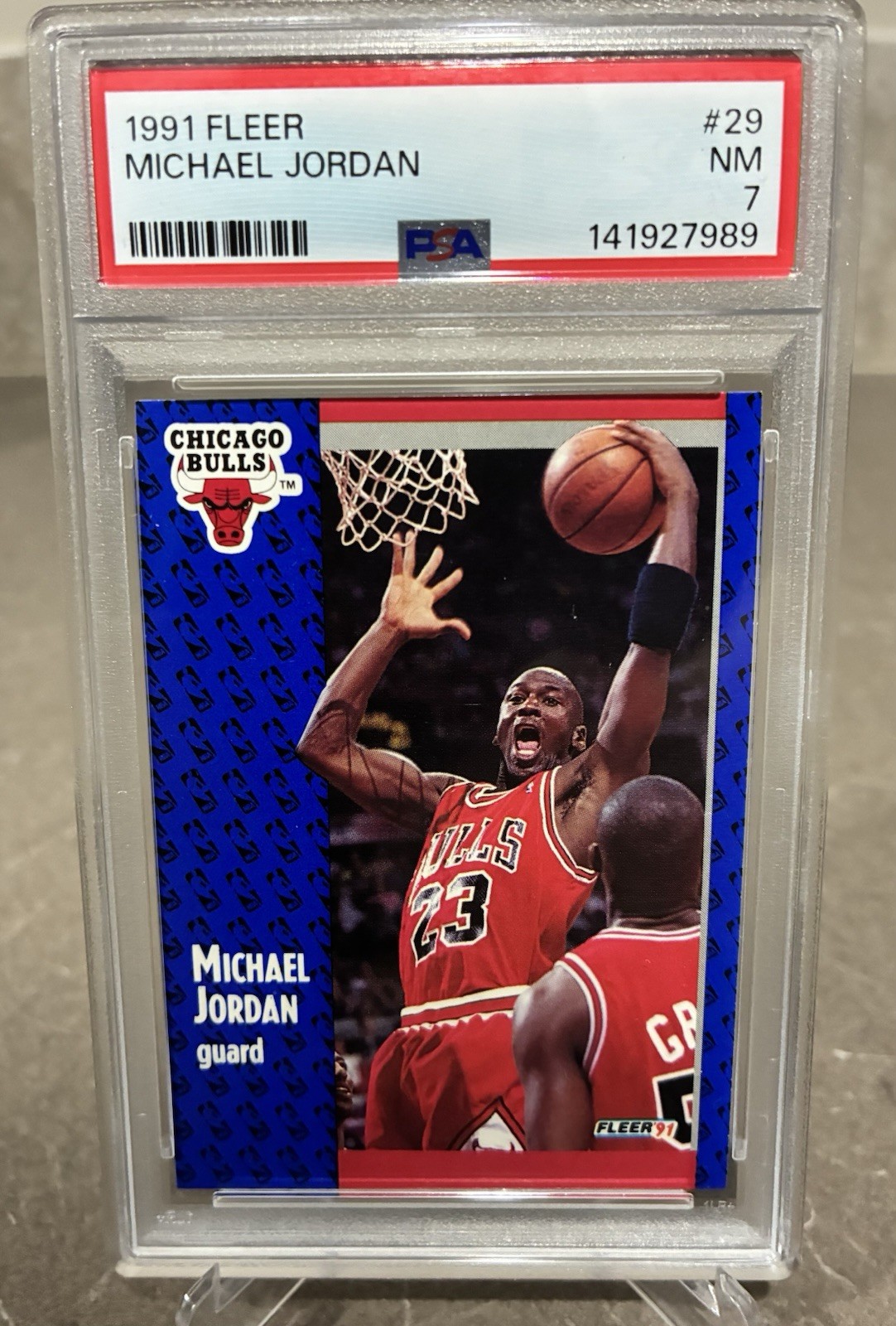 1991-92 Fleer #29 Michael Jordan PSA 7 Chicago Bulls