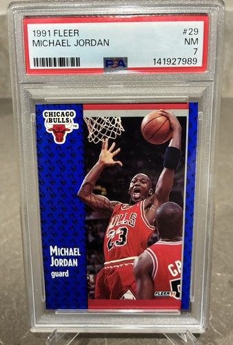 1991-92 Fleer #29 Michael Jordan PSA 7 Chicago Bulls
