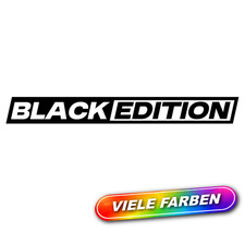 2x BLACK EDITION Aufkleber – 15cm Schriftzug, Auto Tuning, Style Vinyl, Deko