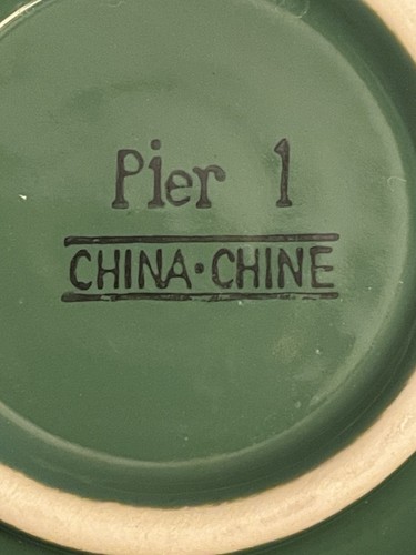 Pier 1 Ironstone Grün 5,5" Müslischalen 2er Set - Bild 4 von 5