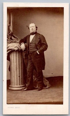 CDV 1870 man to identify old photo Pierre Petit in Paris. Noblesse Photo
