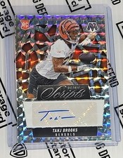 2025 Panini Mosaic Rookie Script Autographs Tahj Brooks RC Cincinnati Bengals