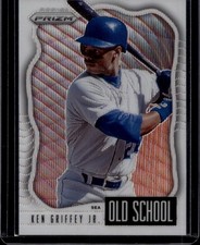 2021 Panini Prizm #OS-2 Ken Griffey Jr. Old School White Wave Prizm