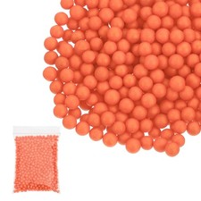 Foam Beads, 7-9mm Mini Small Balls Polystyrene Beads Orange