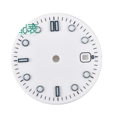 White Watch Dial Parts Wih Luminous For ETA 2836/2824 Mingzhu DG2813 Movement B