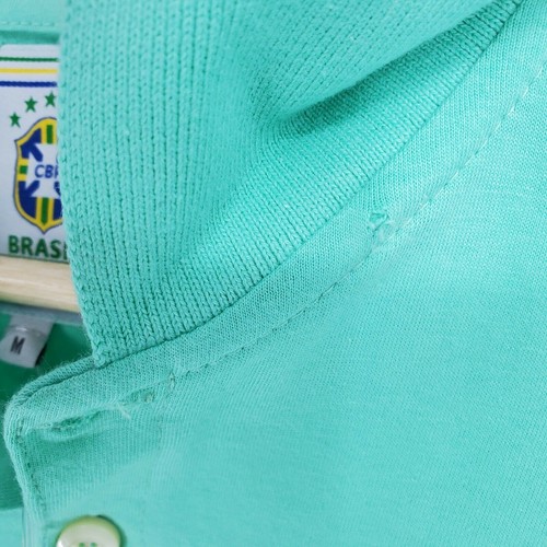 Nueva Camiseta Polo Oficial de Fútbol CBF Brasil Verde Talla Mediana (Defecto) - Imagen 5 de 5