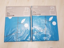 IKEA Bettwäsche Set Amorf 140x200 Neu 4 teilig Türkis Rarität