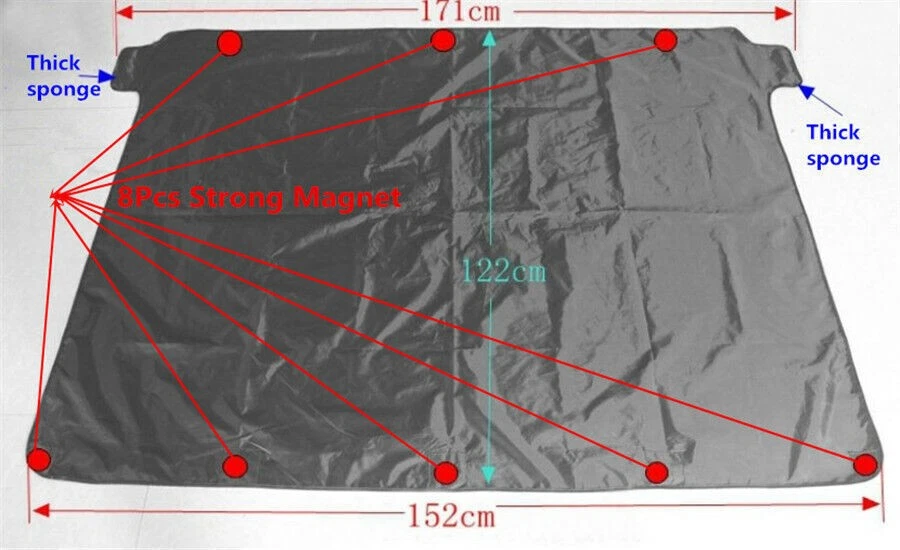 Cubierta de poliéster para parabrisas de coche sol nieve hielo congelación protector contra polvo Foto 3 de 4