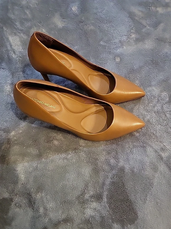 Zapatos de salón de cuero Michael Antonio para mujer talla 7 Carmel sin cordones cuero clásico FS Foto 4 de 4