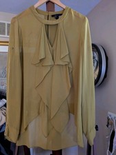 BCBG MAXAZRIA BLOUSE TOP SHIRT CASCADE sz Small