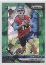 2018 Panini Prizm Rookie Green Crystals Prizm 46/75 Luke Falk #285 ni4