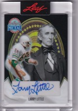 2026 Leaf Metal Presidents Day Larry Little Autograph Auto Dolphins Ebcased Card