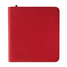 Vault X Fire Red 12 Pocket Exo-Tec Zip Binder - New - VaultX - Pokemon Binder