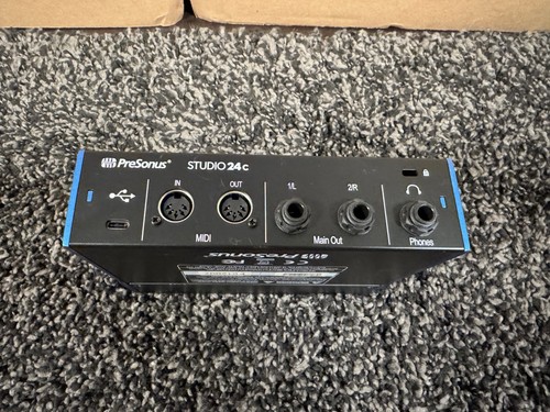 PreSonus Studio 24c 192 kHz USB-C Audio Interface (No Phantom) Working Great - Picture 5 of 8