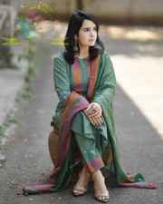 Indian Women's Beautiful Tunic Kurti Set Designer Salwar Kameez Set Kurta Dress