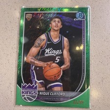 2025-26 Bowman Chrome - Nique Clifford Green Refractor #BCV-24 (RC) 03/99