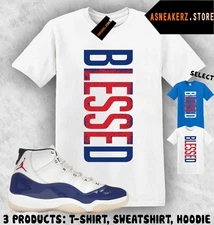 Shirt To Match AJ 11 Rare Air 2025 Sneaker Matching Tee VERTBLS Blessed T-Shirt