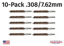 10pk Bronze Gun Cleaning Bore Brushes .30/7.62mm Caliber Rifle