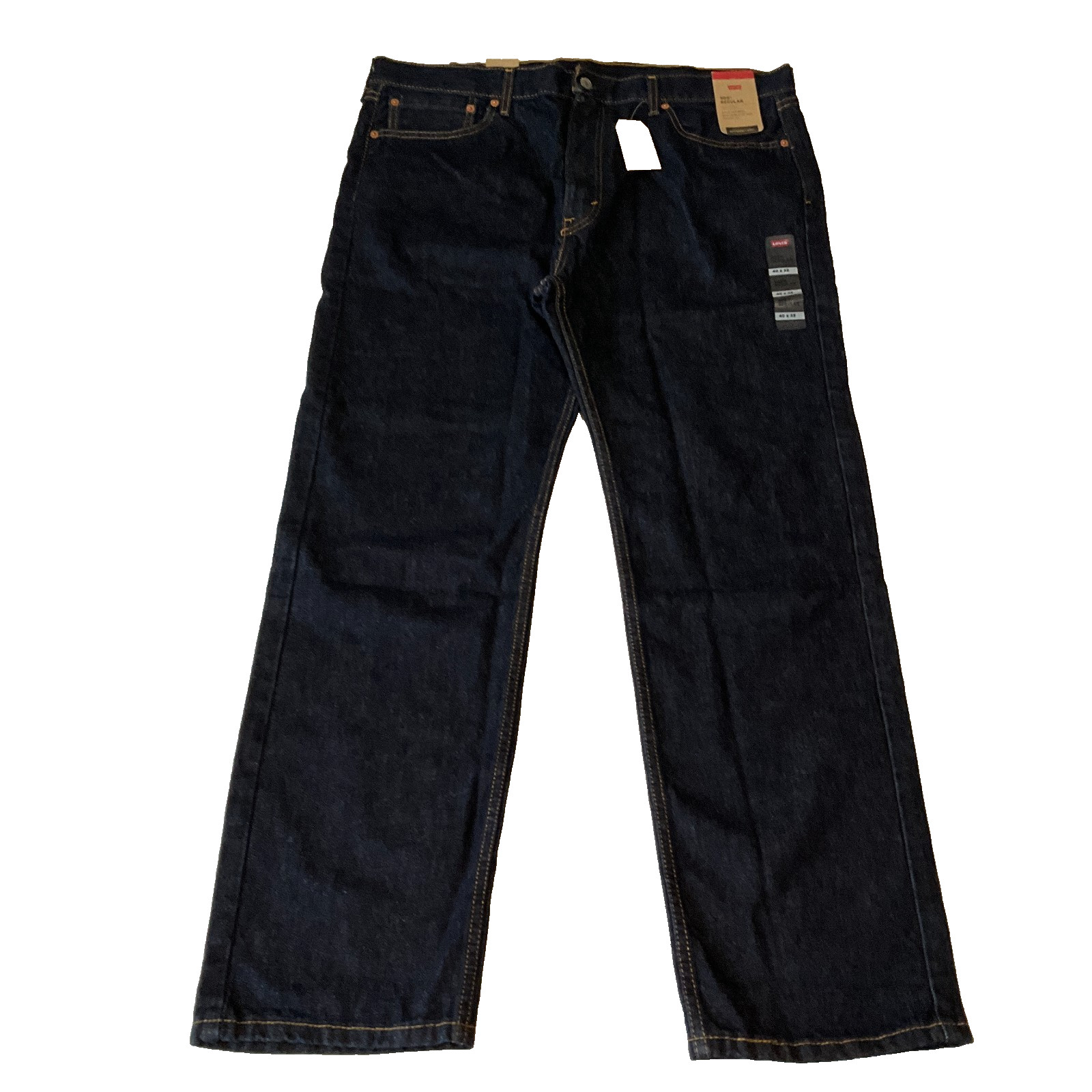 Mens Size 40 X 32 Blue Straight Leg Pockets