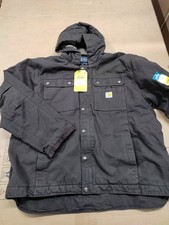 Carhartt Men's Relaxed Fit Hooded Heavyweight 3XL Gray Jacket OJ3826-M