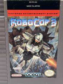 Robocop 3 ( Nintendo NES , 1992 ) Cart only - Authentic - Clean Label - TESTED