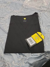 WonderWink Black Stretch Fit Scrub Top Women's Size Large. 2-Pocket
