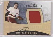 2015 Leaf Ultimate Memorabilia Gold Spectrum 2/3 Alex Delvecchio #UM-02 HOF 11jd