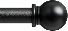 Curtain Rods for Windows 66 to 120 Long Adjustable Curtain Rod for Patio Outd...