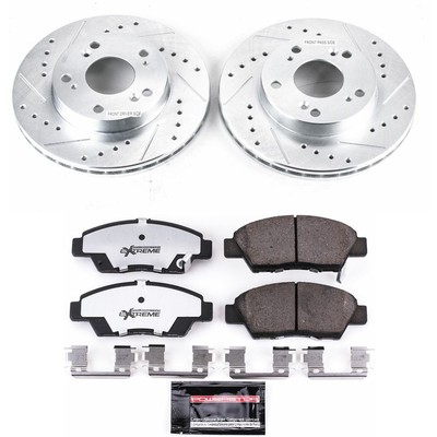 Power Stop K5400-26 Z26 Street Warrior 1-Click Brake Kit Front