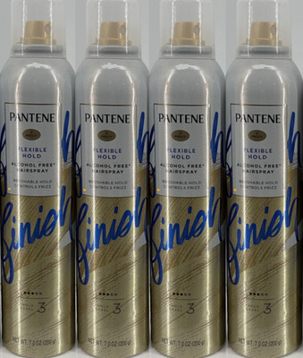 4 Cans Pantene Pro-V Flexible Hold Hairspray Level 3 Frizz Control 7oz EACH