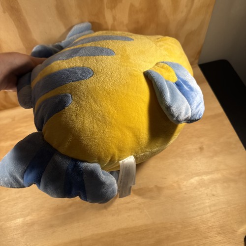 Disney Store 24” Large Jumbo Disney LITTLE MERMAID FLOUNDER PLUSH Fish Stuffed - Picture 6 of 8